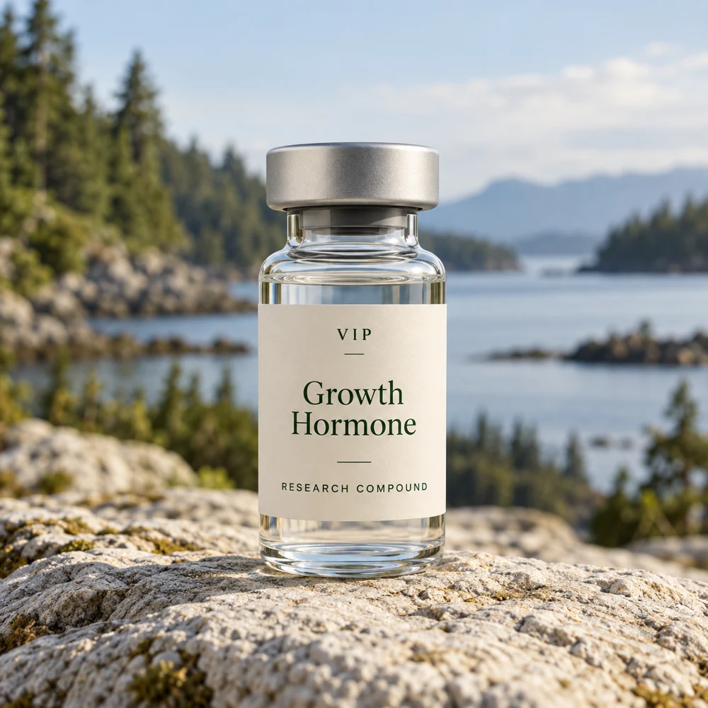 Growth Hormone illustration; packaging may vary